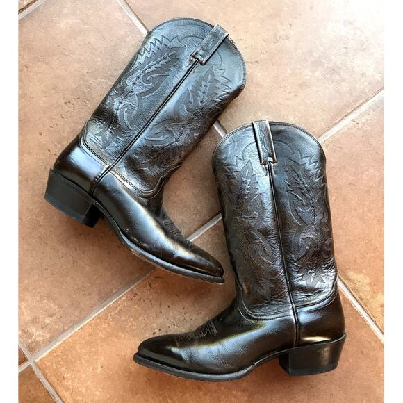 Nacona Mens Dark Walnut Imperial Calf Western Boots size 10 D main image 8